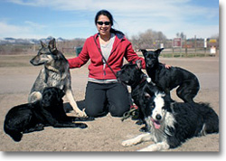 Ana at the dog park